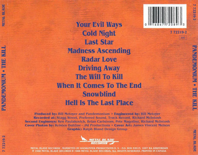 Pandemonium - The Kill (1988)