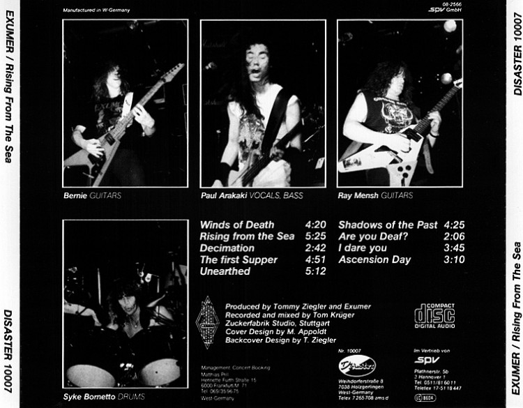 Exumer - Rising From The Sea (1987)