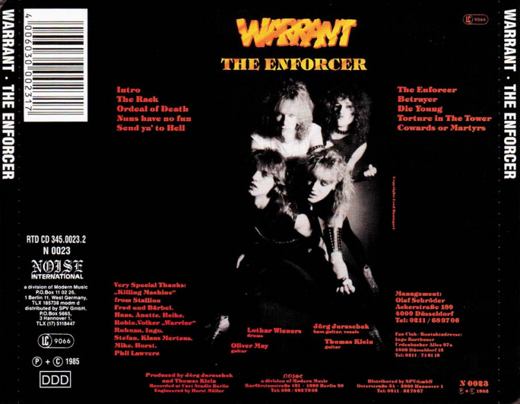 Warrant - The Enforcer (1985)