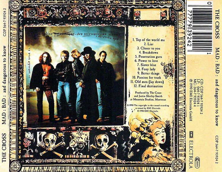 The Cross - MAD : BAD : And Dangerous To Know (1990) [Roger Taylor]