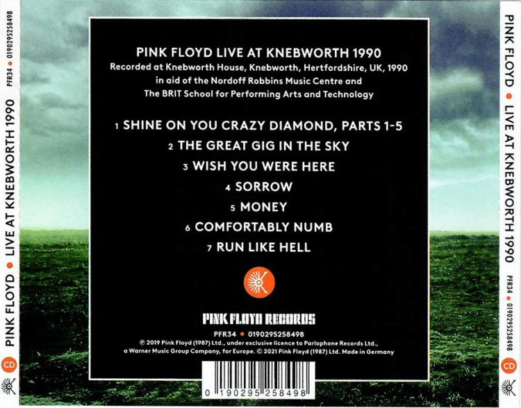 Pink Floyd - Live At Knebworth 1990 (2021)